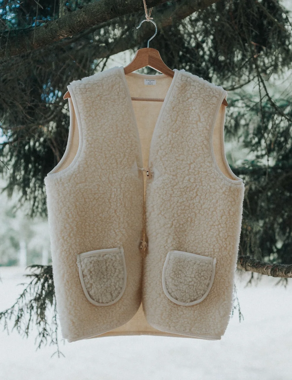 Heren bodywarmer van wol