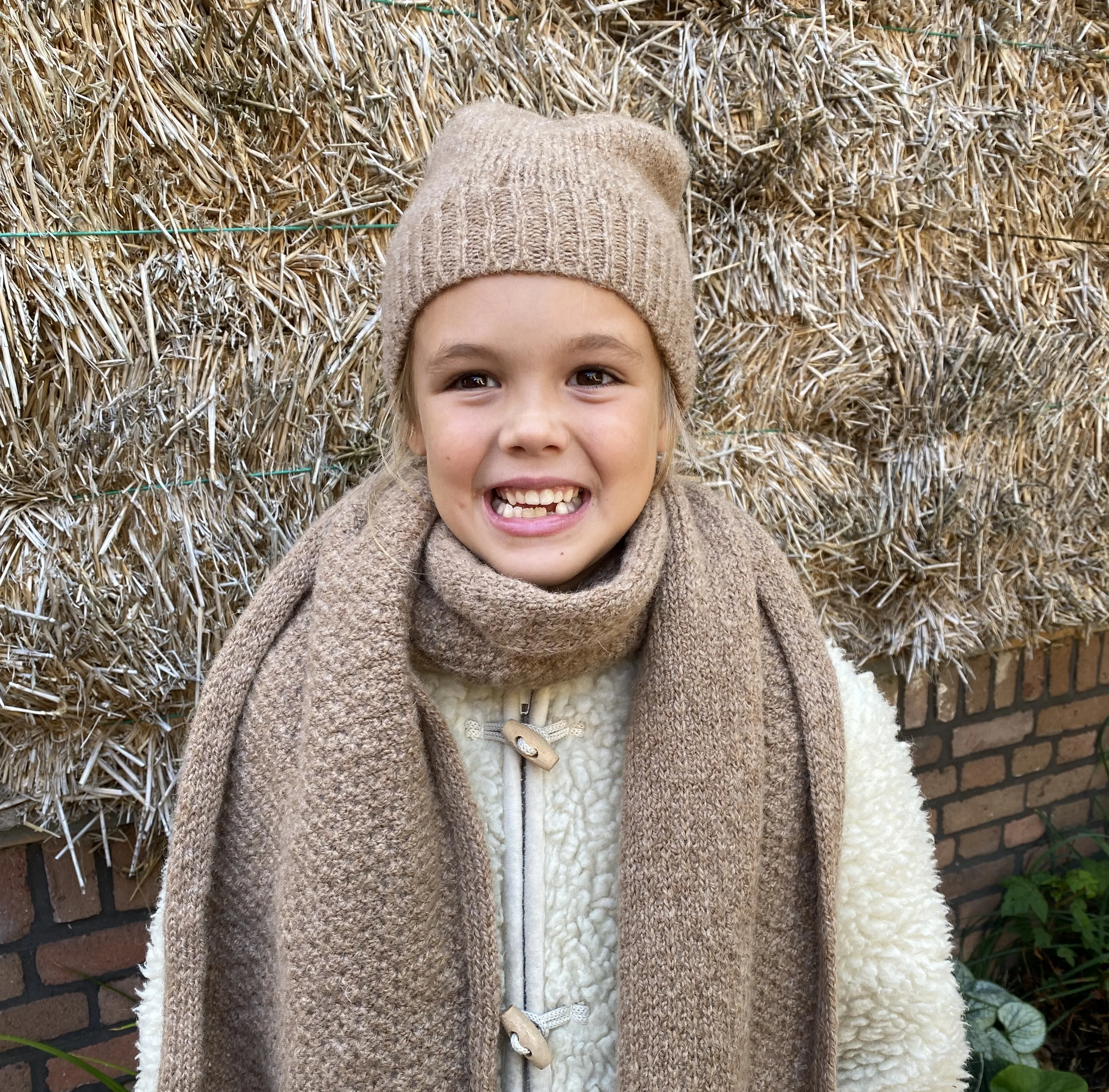 100 % Wollen muts beige - Img 5677 1 - mut/wol/bei/kin
