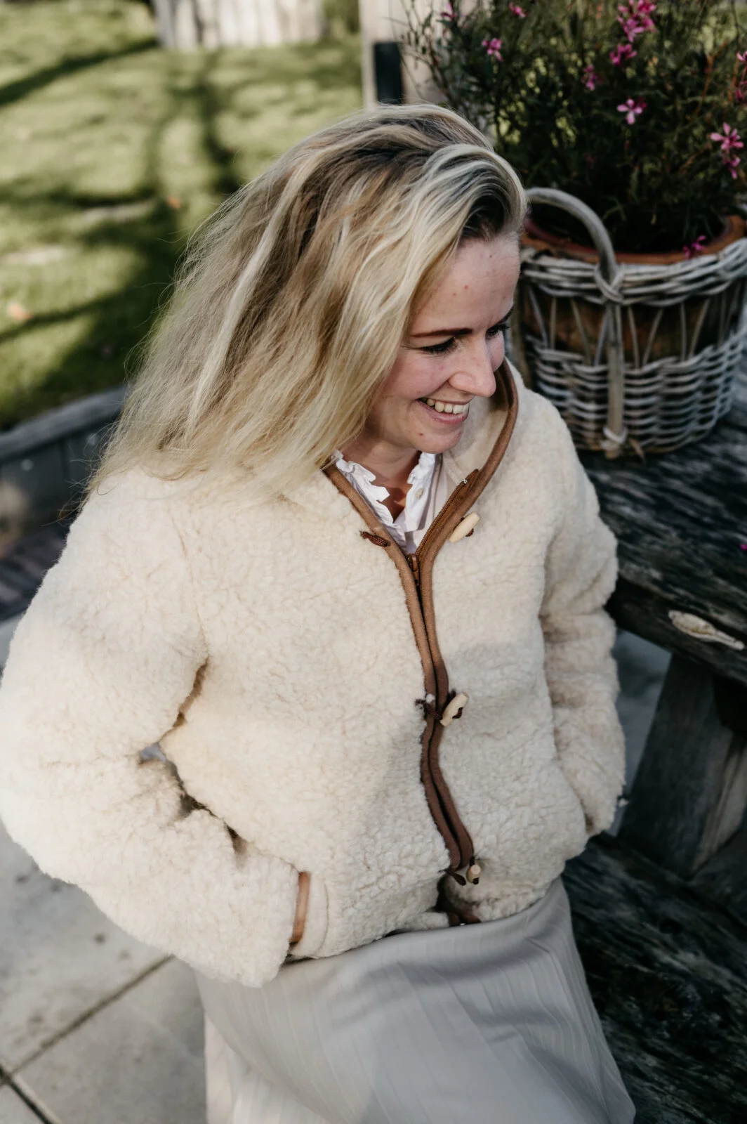 Dames jas van wol &ndash; Bruin - Jas bruin wol dames lifestyle 9 - JAS/DAM/DTC/BRU/XL