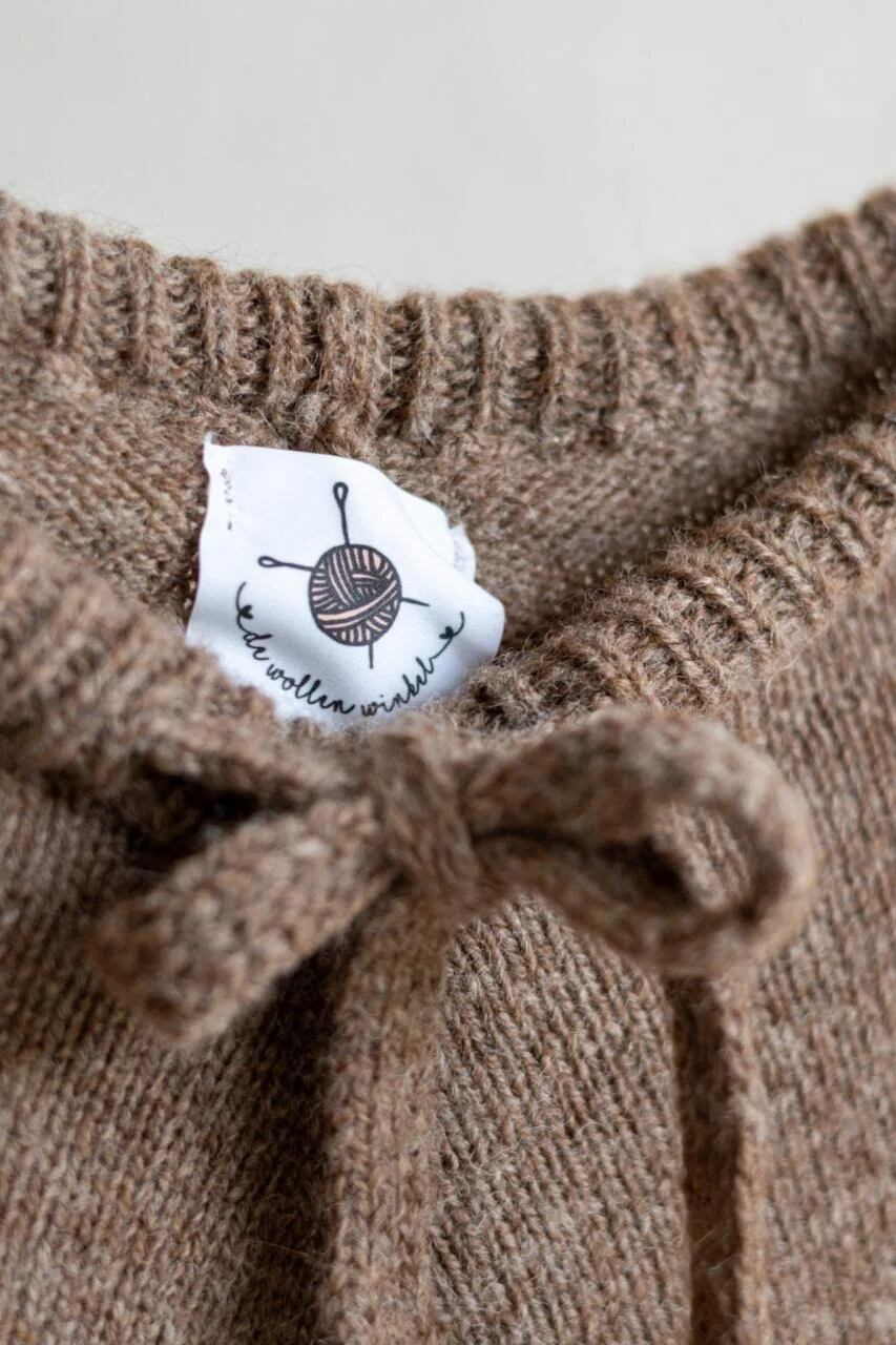 Wollen Damesbroek - Wollen broek dames schaaschapenwol alpacawol label nieuw - Wollen Damesbroek/L