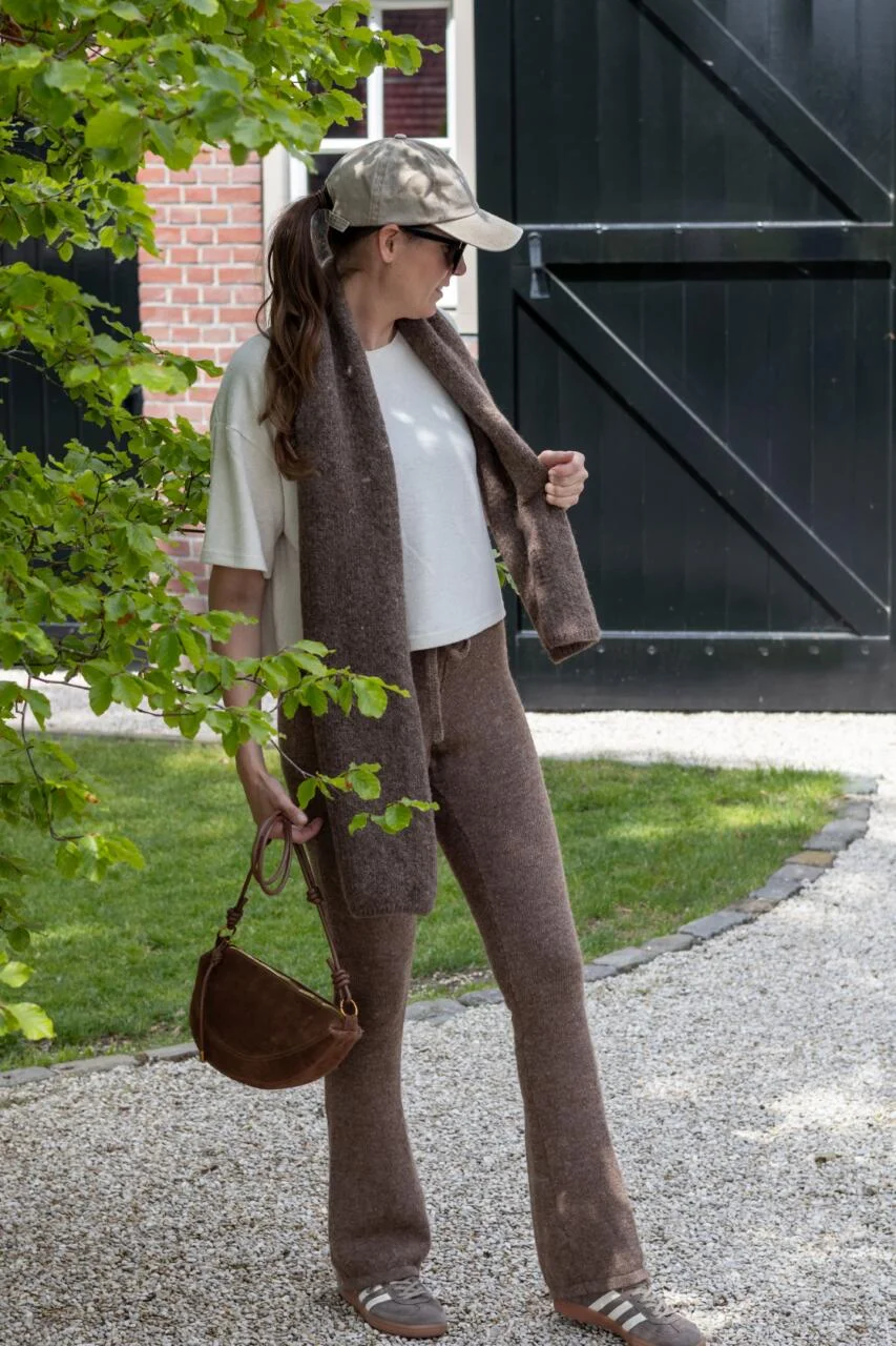 Wollen Damesbroek - Wollen broek dames schaaschapenwol alpacawol nieuw - Wollen Damesbroek/L