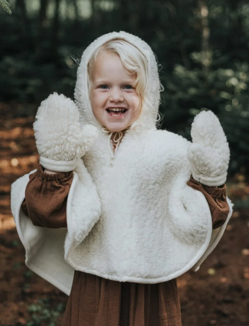 Wollen Kinderhandschoenen - Wollen handschoen wit kind lifestyle 2 - Wollen Kinderhandschoenen/2-4