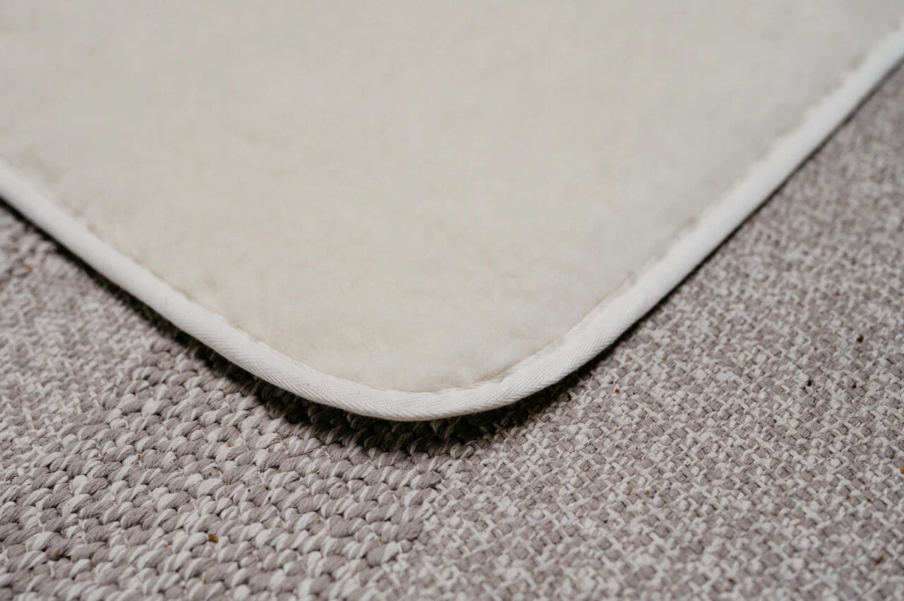 Luxe Yogamat - Wollen yogamat detail - YOG/MED/LOT/WIT/90